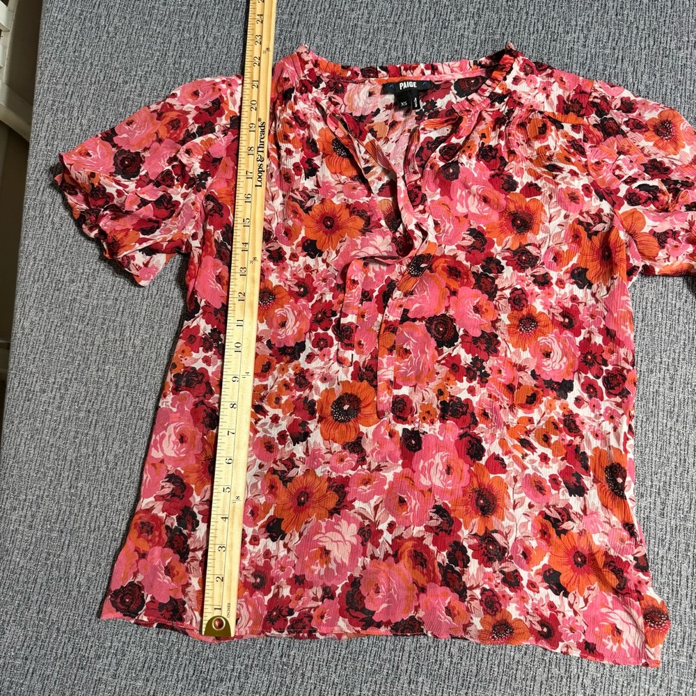 Paige Dandelion Silk Blouse - Picture 15 of 16